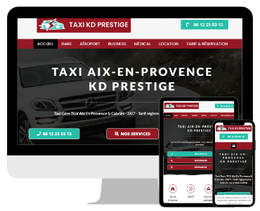 Creation site internet taxi Aix-en-Provence