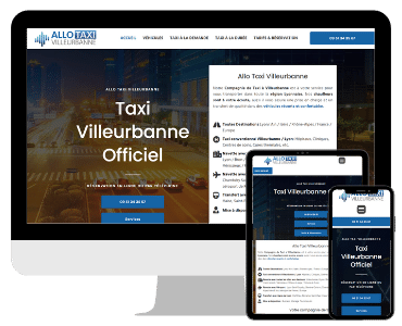 Site internet Allo Taxi Villeurbanne