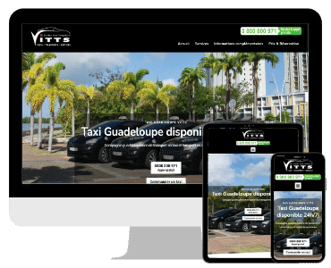 Site internet taxi Guadeloupe
