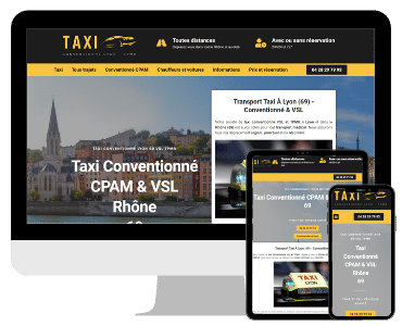 Site internet taxi conventionne Lyon